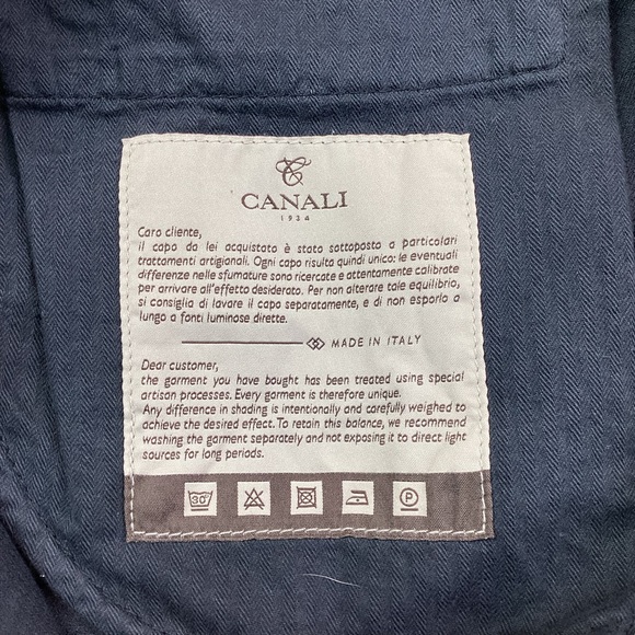 Canali Italian Regular Fit 5-Pocket Straight Leg Pants - Picture 5 of 10